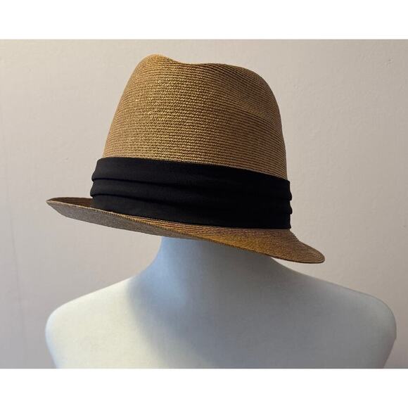 KNOX New York Vintage Unisex Straw Fedora Genuine Panama Hat w/ Original Band - Picture 7 of 7
